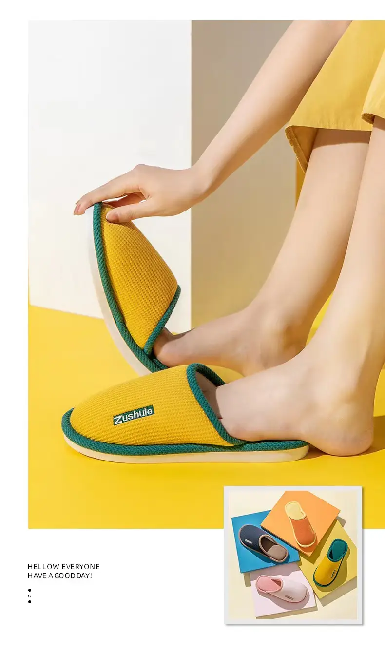 Cotton slippers for women winter home indoor autumn and winter couple new home non-slip home confinement cotton slippers winter wholesale — feature 14