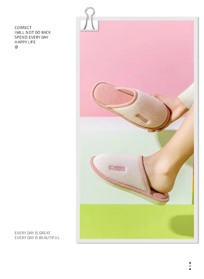 Cotton slippers for women winter home indoor autumn and winter couple new home non-slip home confinement cotton slippers winter wholesale — feature 15