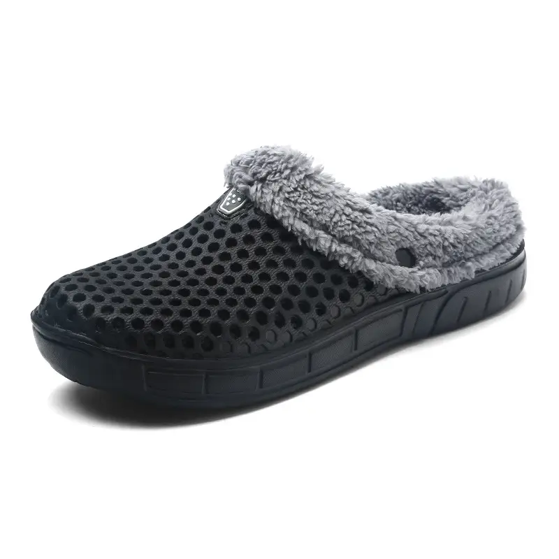 Couple's Women's Men's Cave Shoes Cotton-padded fleece-lined Autumn and Winter Warm Garden Shoes Breathable and Unstuffy — feature 1