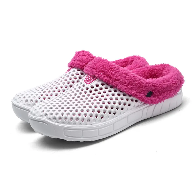Couple's Women's Men's Cave Shoes Cotton-padded fleece-lined Autumn and Winter Warm Garden Shoes Breathable and Unstuffy — feature 12