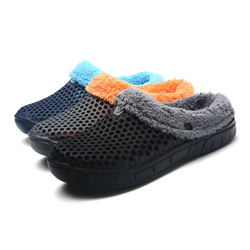Couple's Women's Men's Cave Shoes Cotton-padded fleece-lined Autumn and Winter Warm Garden Shoes Breathable and Unstuffy — feature 17