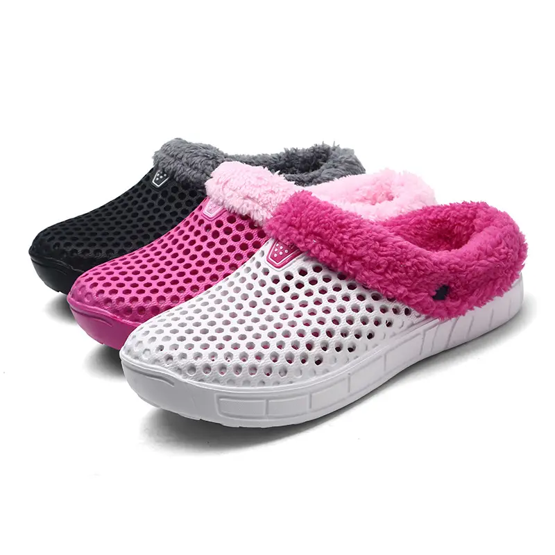 Couple's Women's Men's Cave Shoes Cotton-padded fleece-lined Autumn and Winter Warm Garden Shoes Breathable and Unstuffy — feature 18