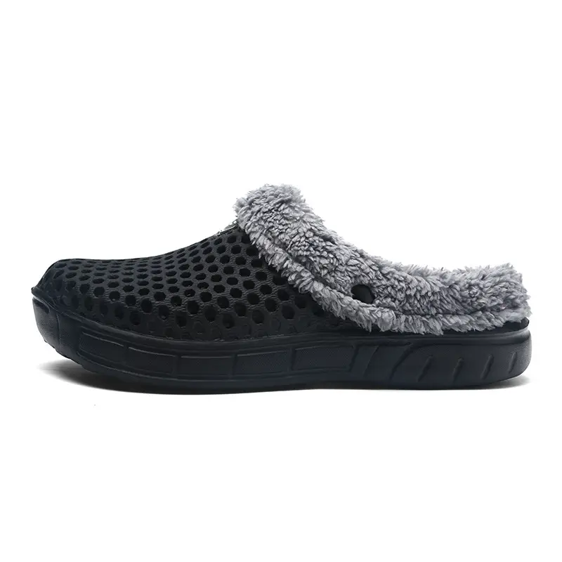 Couple's Women's Men's Cave Shoes Cotton-padded fleece-lined Autumn and Winter Warm Garden Shoes Breathable and Unstuffy — feature 2