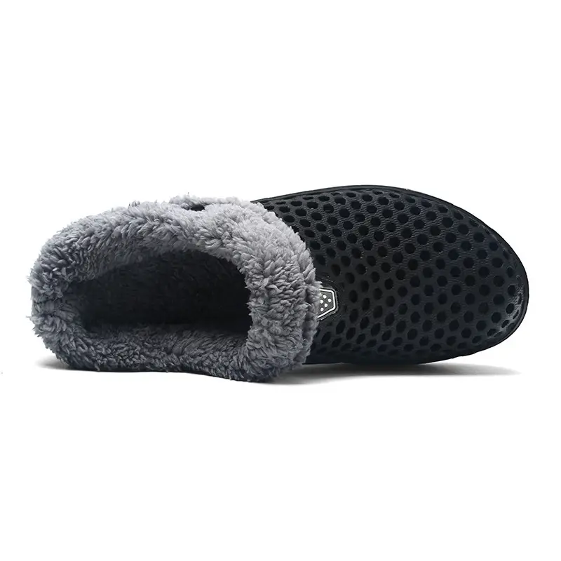 Couple's Women's Men's Cave Shoes Cotton-padded fleece-lined Autumn and Winter Warm Garden Shoes Breathable and Unstuffy — feature 3