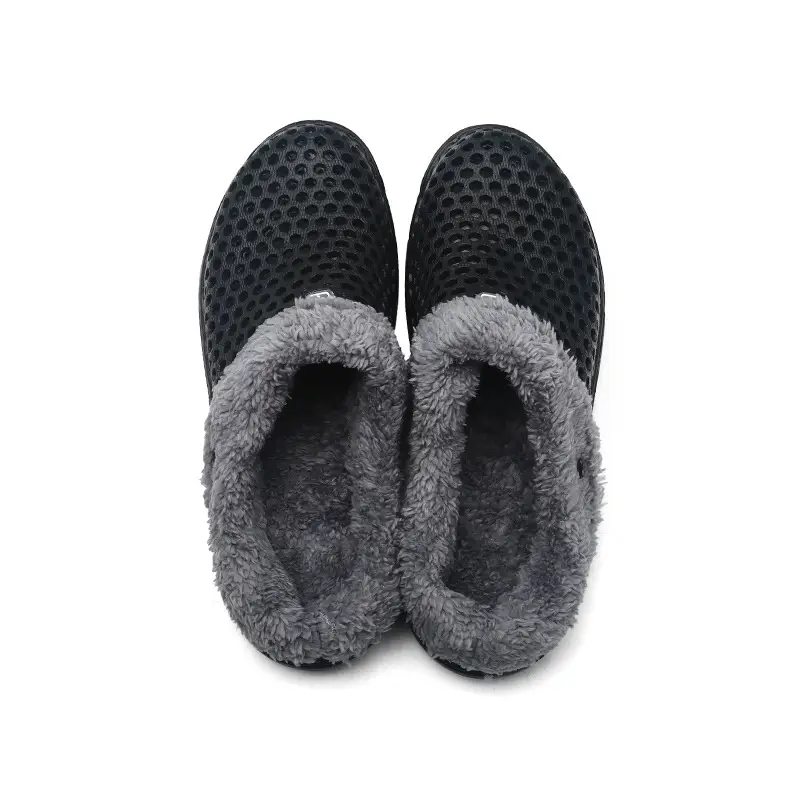 Couple's Women's Men's Cave Shoes Cotton-padded fleece-lined Autumn and Winter Warm Garden Shoes Breathable and Unstuffy — feature 4