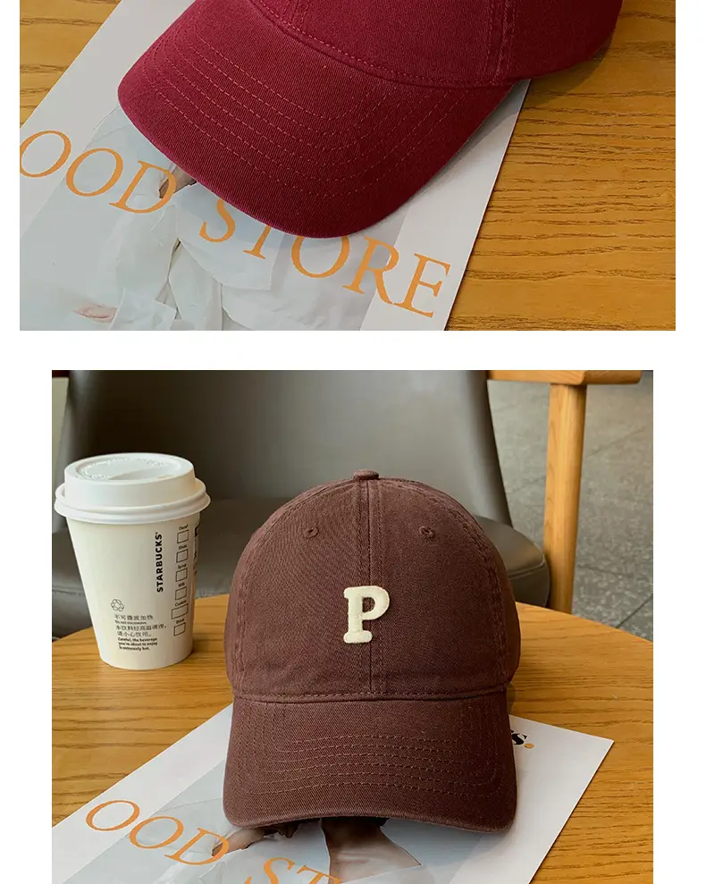 Uncle Stubble Brown P Cap Large Wide Brim — feature 10