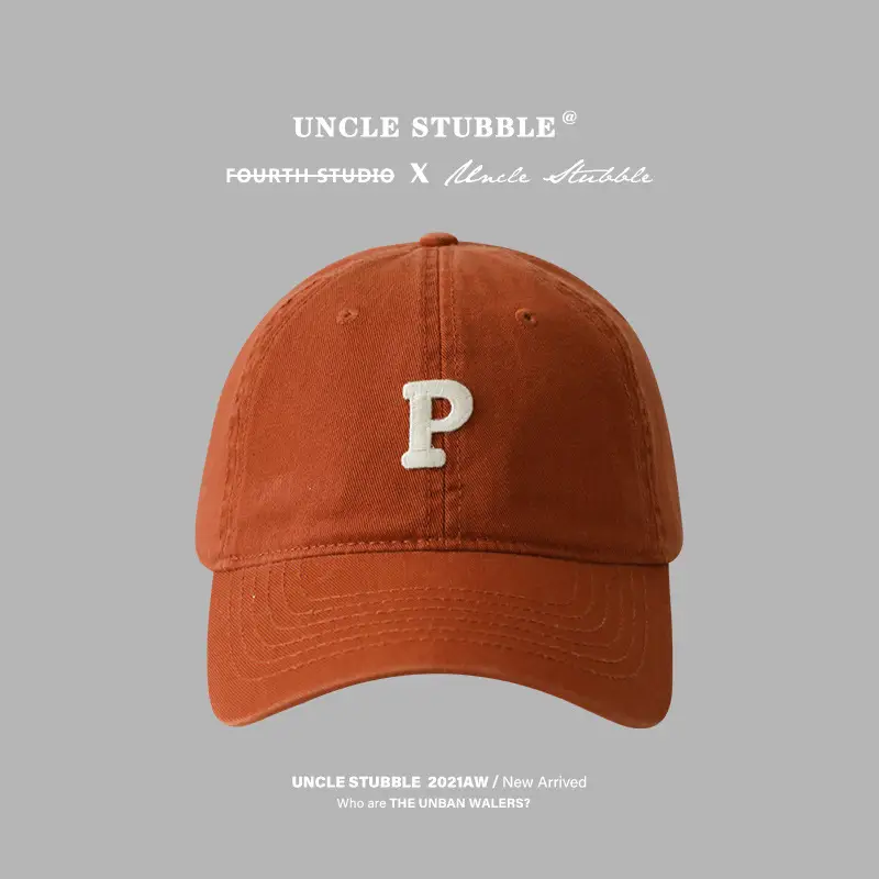 Uncle Stubble Brown P Cap Large Wide Brim - Image 7