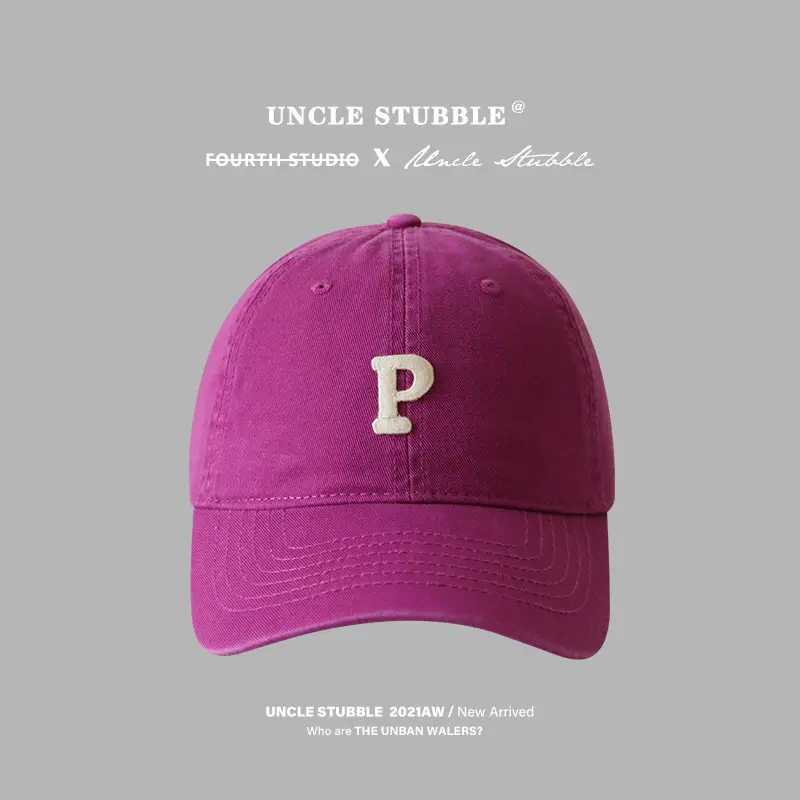 Uncle Stubble Brown P Cap Large Wide Brim - Image 8