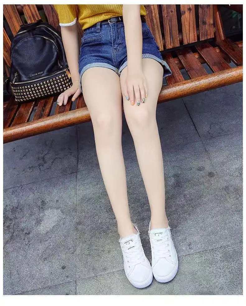 2025 New Spring Canvas Shoes for Female Students Korean Style Hong Kong Style Cloth Shoes White Shoes Sneakers Spring and Autumn Women's Shoes Wholesale — feature 10