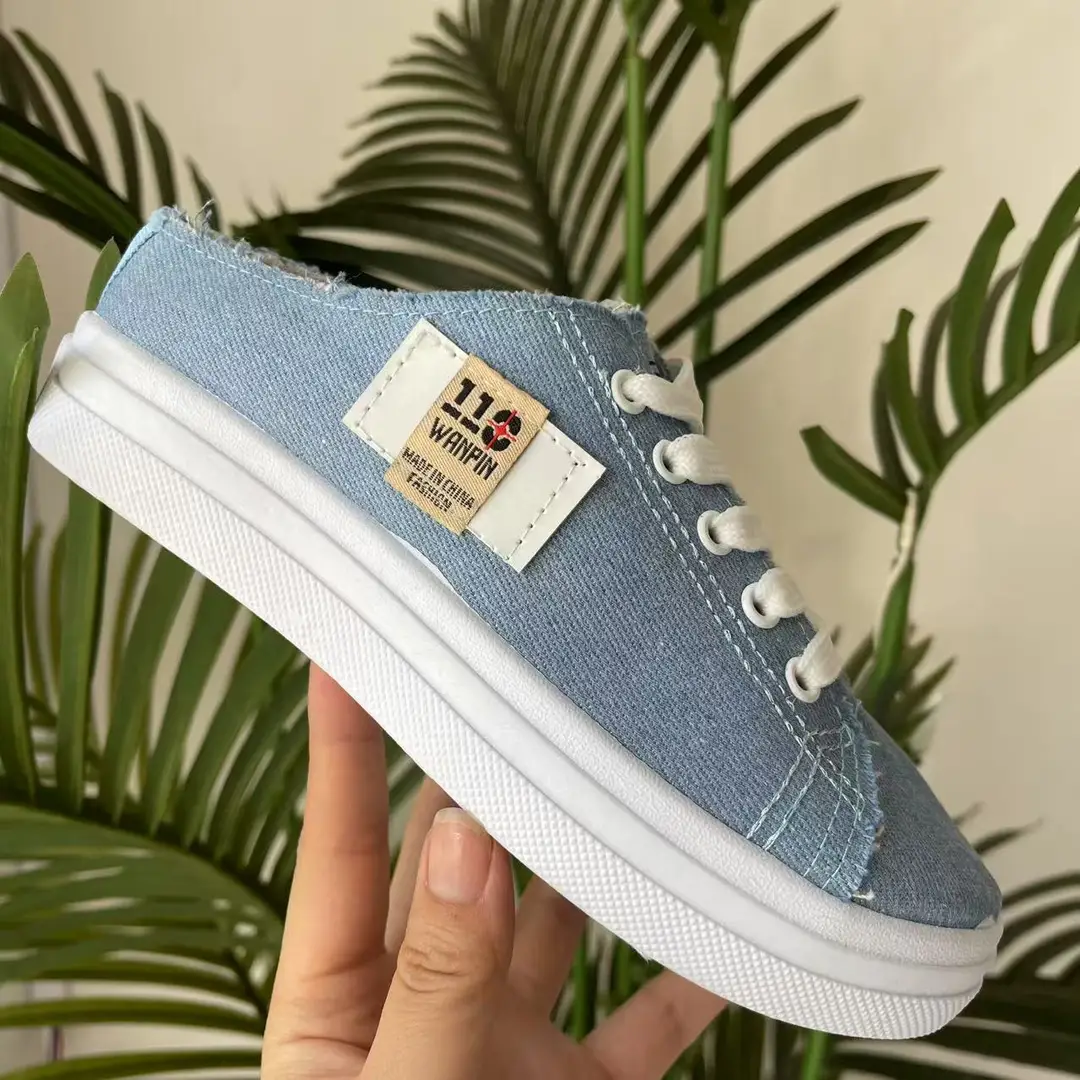 2025 New Spring Canvas Shoes for Female Students Korean Style Hong Kong Style Cloth Shoes White Shoes Sneakers Spring and Autumn Women's Shoes Wholesale - Image 5