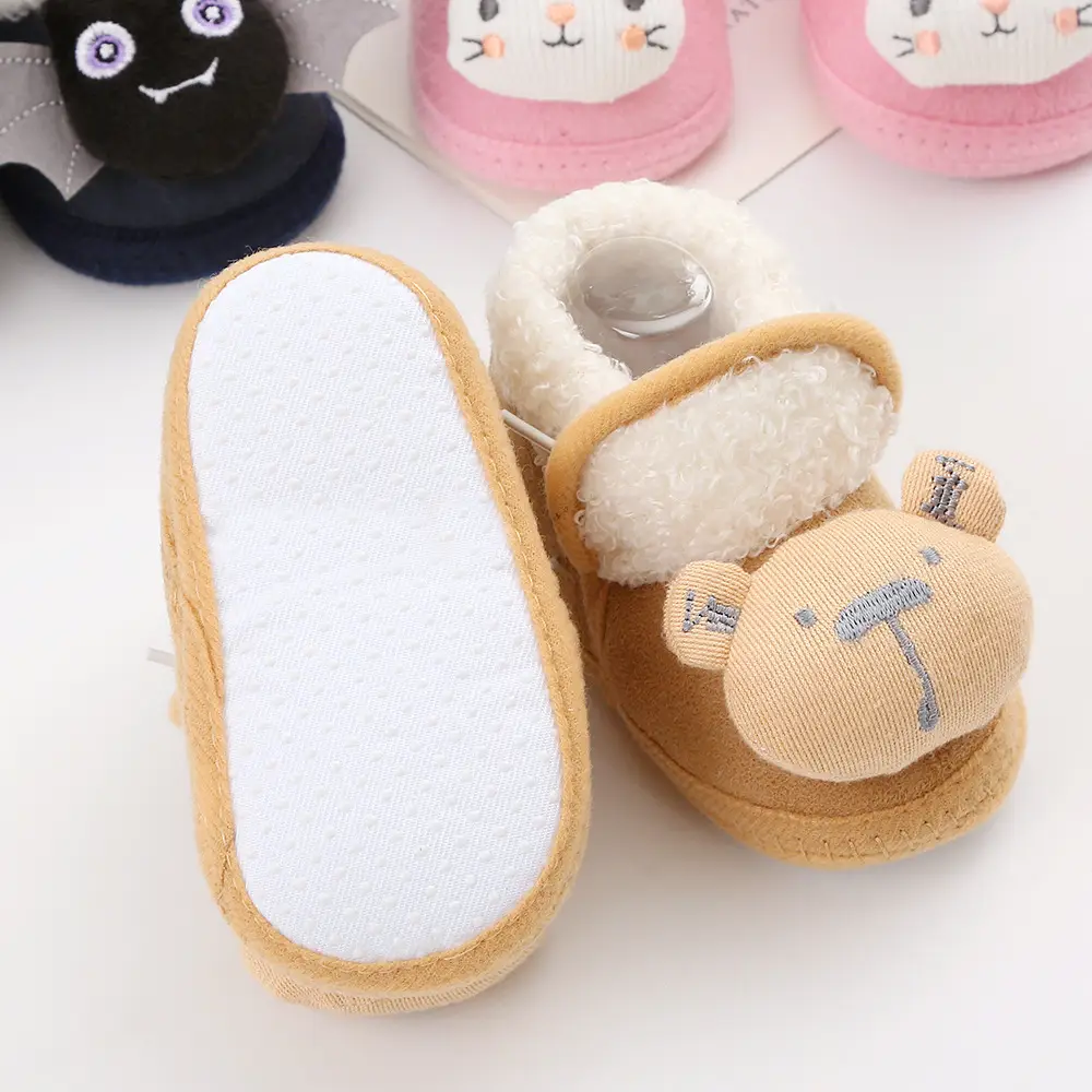 New cartoon cute baby shoes 3-5-7-9yue baby shoes cotton shoes soft bottom non-slip toddler shoes 0-1 years old newborn