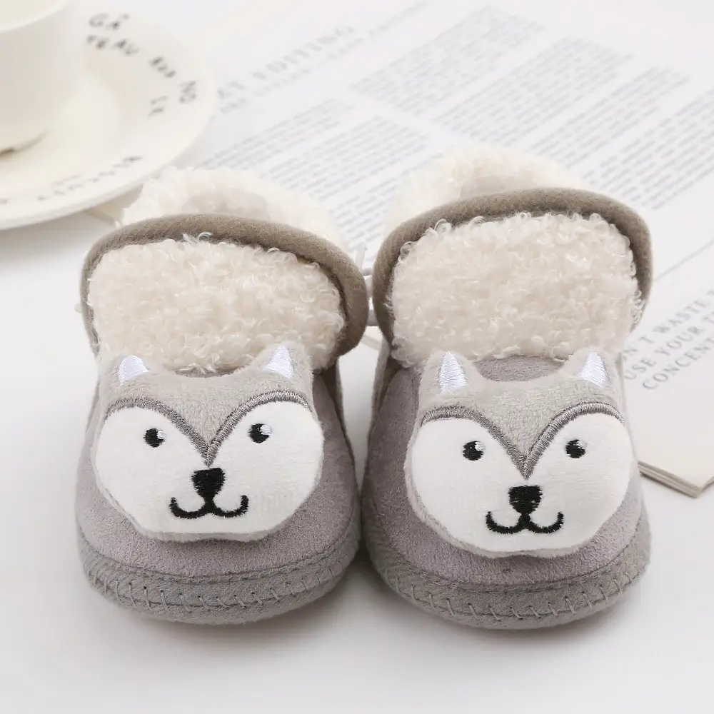 New cartoon cute baby shoes 3-5-7-9yue baby shoes cotton shoes soft bottom non-slip toddler shoes 0-1 years old newborn — feature 10