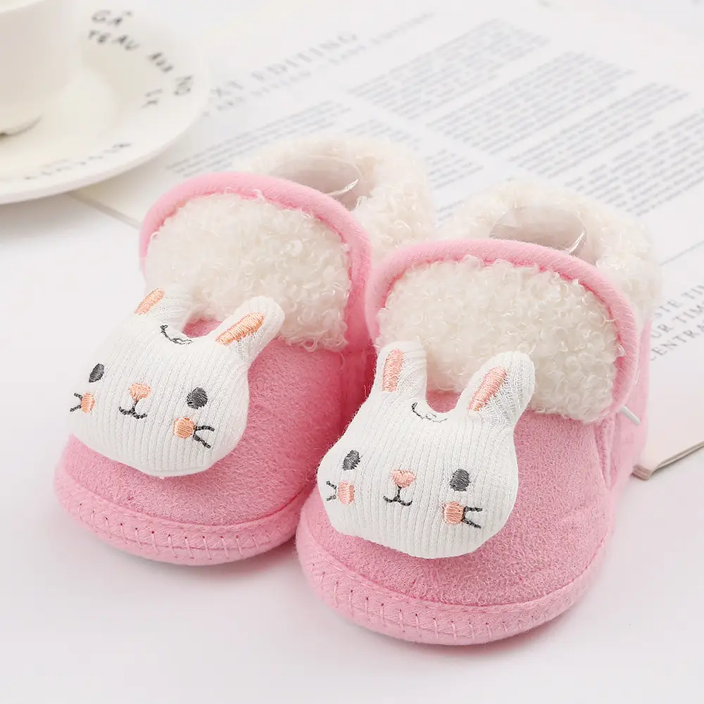 New cartoon cute baby shoes 3-5-7-9yue baby shoes cotton shoes soft bottom non-slip toddler shoes 0-1 years old newborn — feature 11