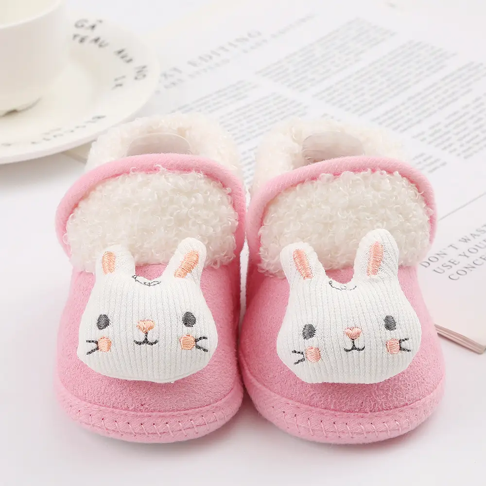 New cartoon cute baby shoes 3-5-7-9yue baby shoes cotton shoes soft bottom non-slip toddler shoes 0-1 years old newborn — feature 12