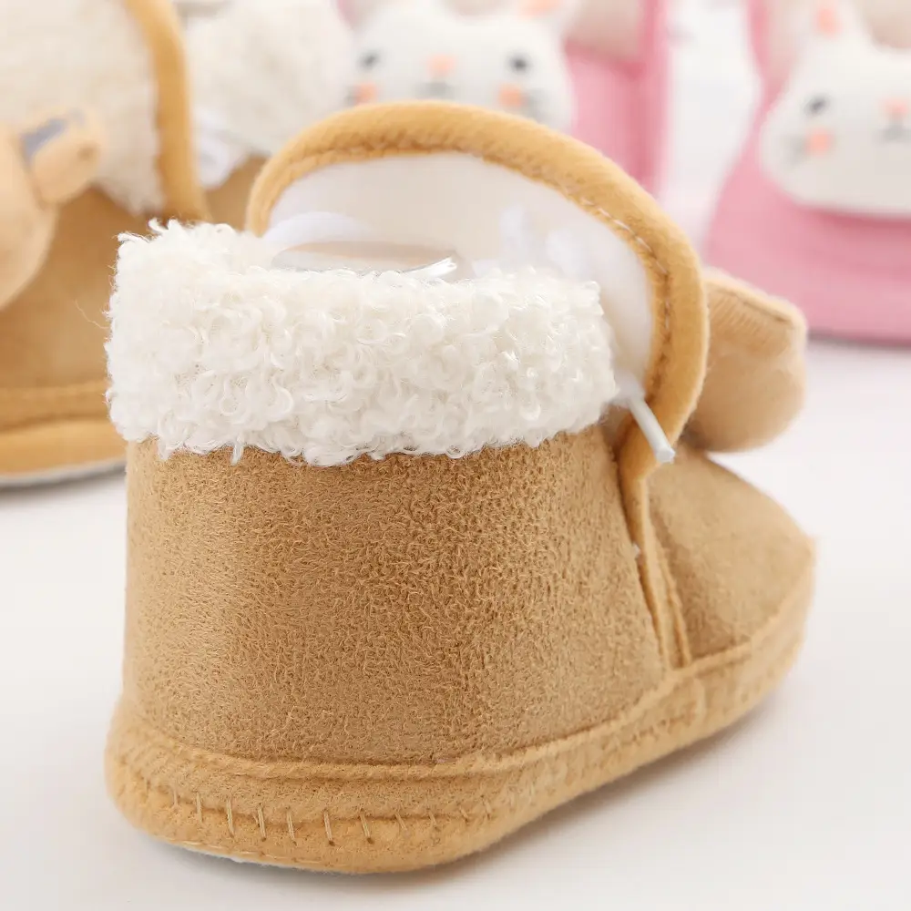 New cartoon cute baby shoes 3-5-7-9yue baby shoes cotton shoes soft bottom non-slip toddler shoes 0-1 years old newborn — feature 4