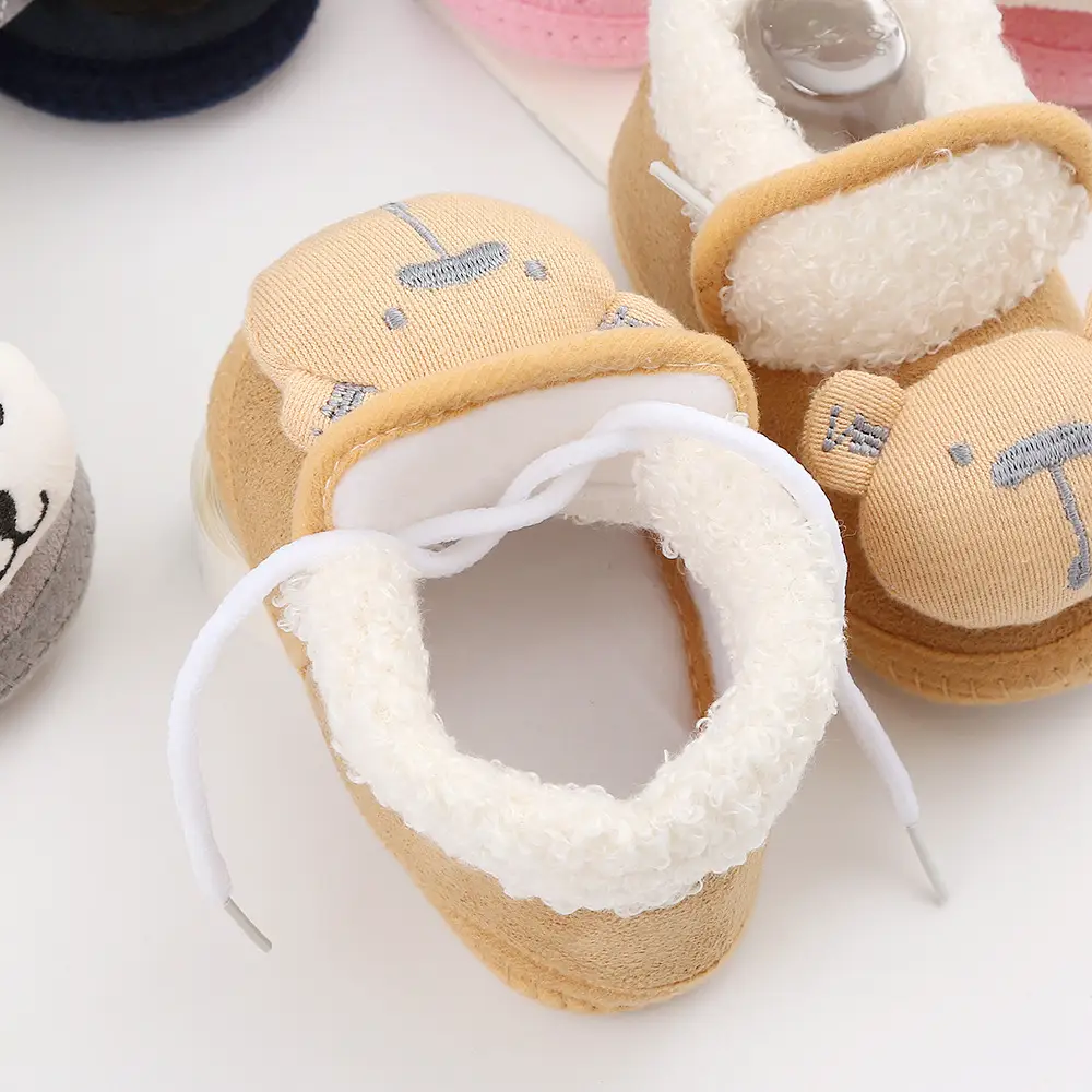 New cartoon cute baby shoes 3-5-7-9yue baby shoes cotton shoes soft bottom non-slip toddler shoes 0-1 years old newborn — feature 6