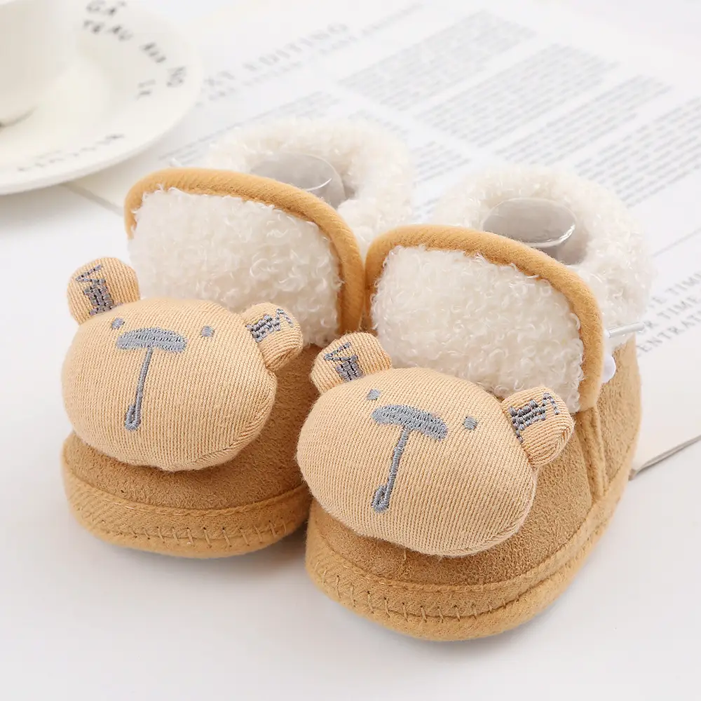 New cartoon cute baby shoes 3-5-7-9yue baby shoes cotton shoes soft bottom non-slip toddler shoes 0-1 years old newborn — feature 8