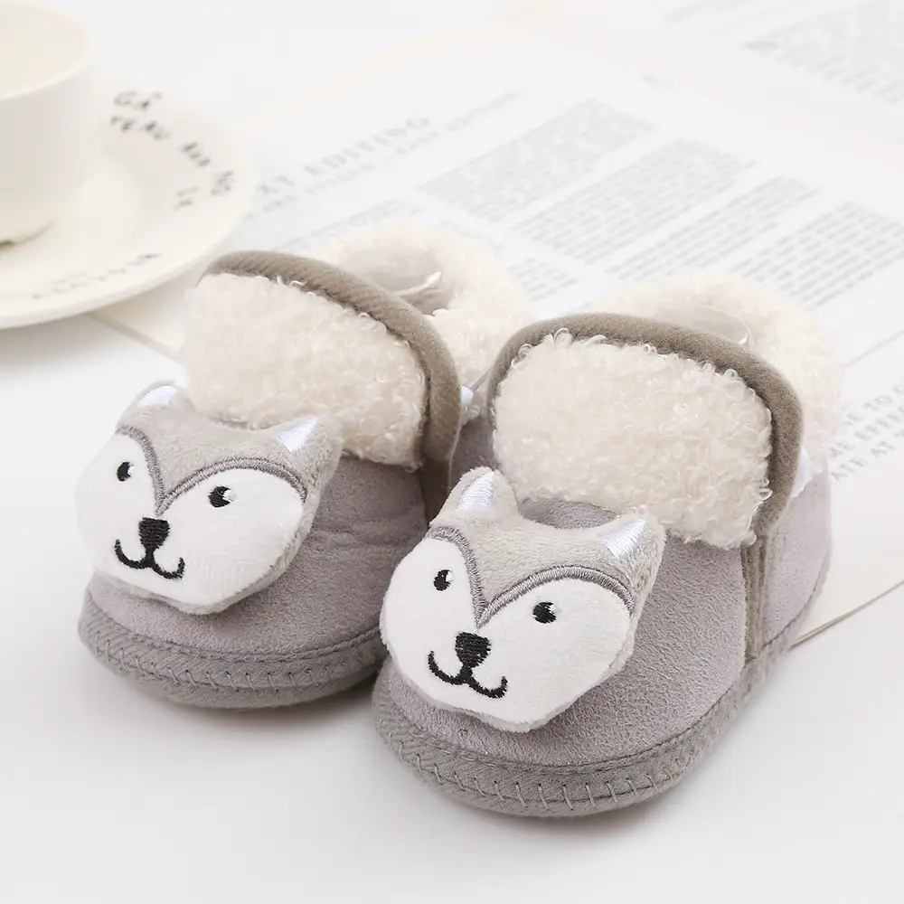New cartoon cute baby shoes 3-5-7-9yue baby shoes cotton shoes soft bottom non-slip toddler shoes 0-1 years old newborn