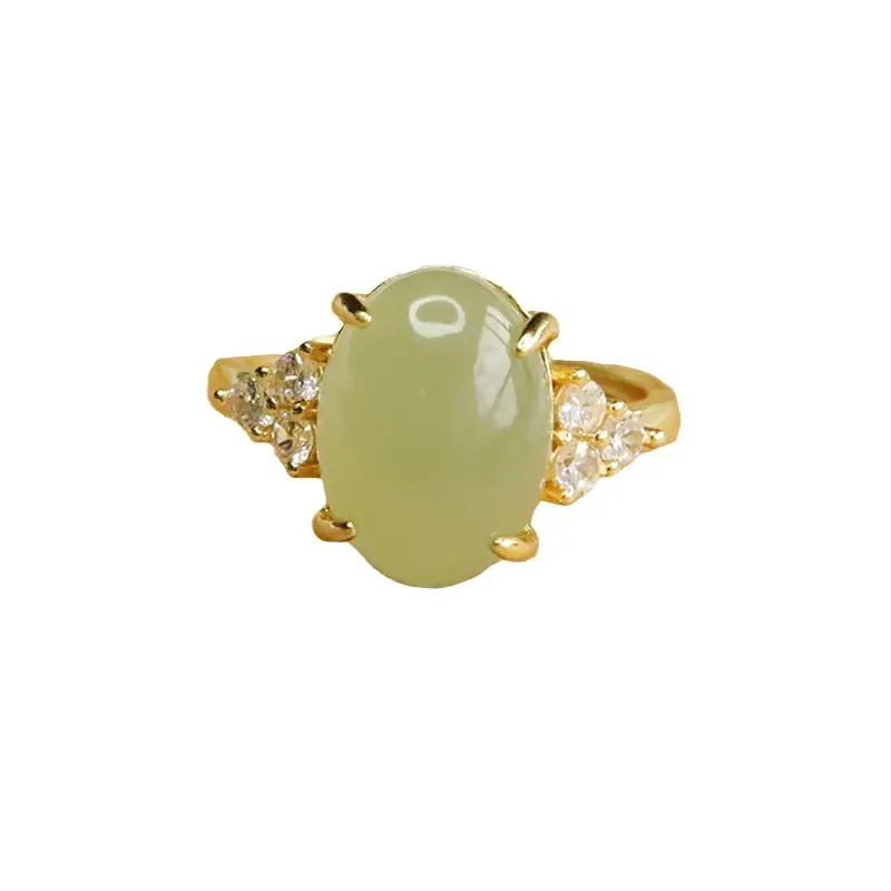 Aiyu Jade Claw Setting Ring for Women Clear Water - Image 5