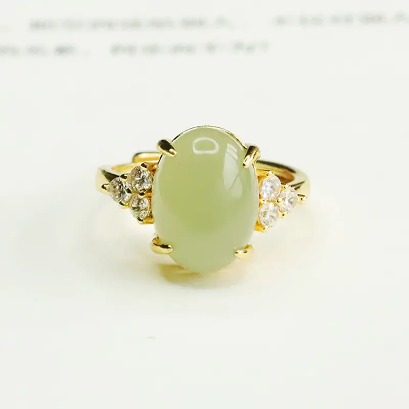 Aiyu Jade Claw Setting Ring for Women Clear Water — feature 1