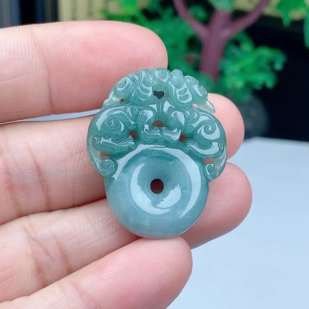 Double Pixiu Safety Pendant Jade Necklace for Wealth - Image 4