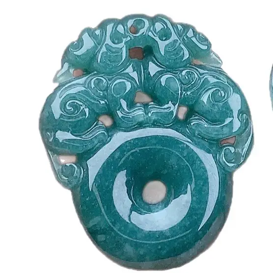 Double Pixiu Safety Pendant Jade Necklace for Wealth - Image 5