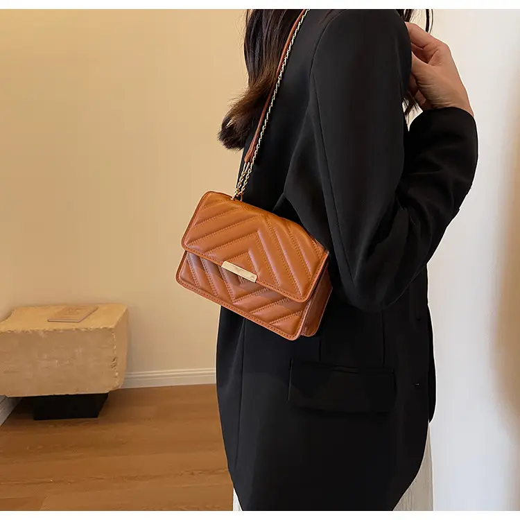 Black Quilted Chain Shoulder Bag for Women 2023 — feature 16