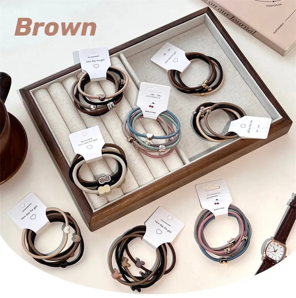 Milk Brown Hair Band 5.5cm Set — feature 37