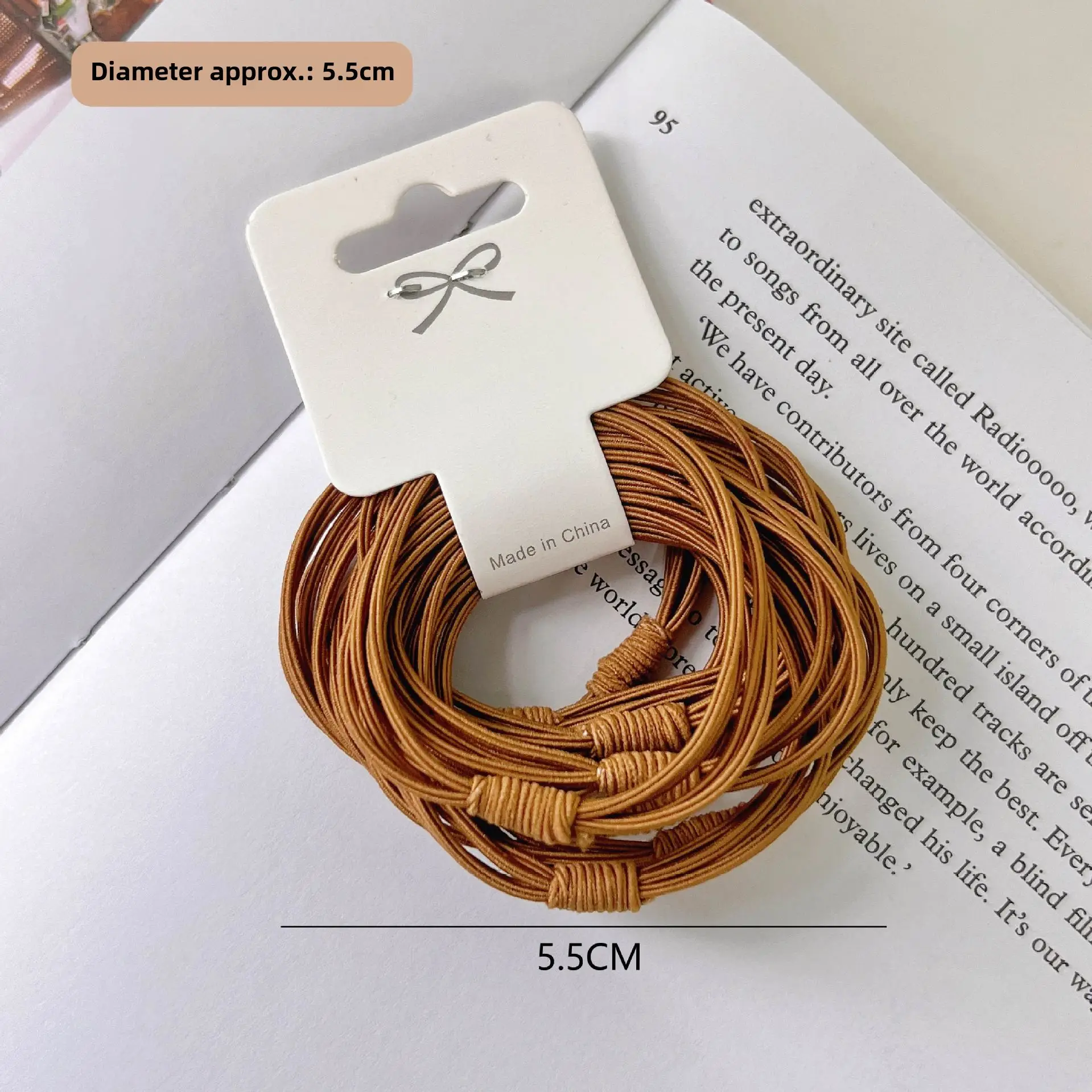 Milk Brown Hair Band 5.5cm Set