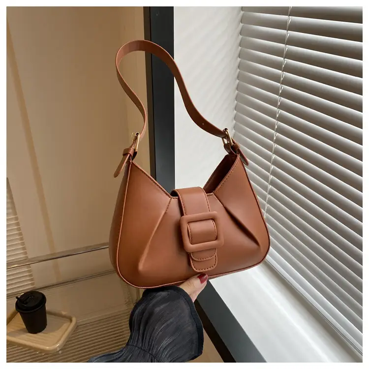 Women Textured Shoulder Bag Brown 2023 — feature 25