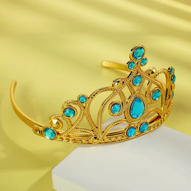 Elsa Princess Crown with Red Diamonds for Girls - Image 9