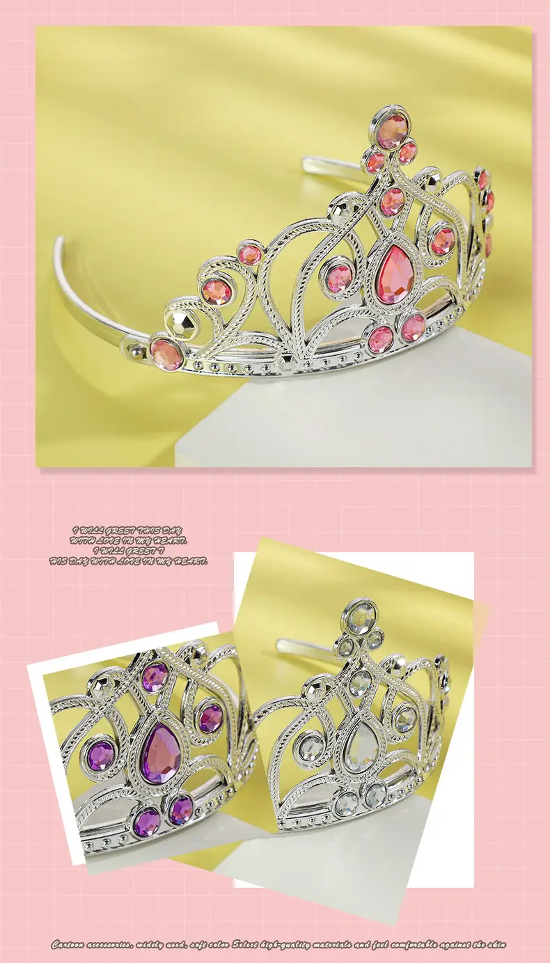 Elsa Princess Crown with Red Diamonds for Girls — feature 10