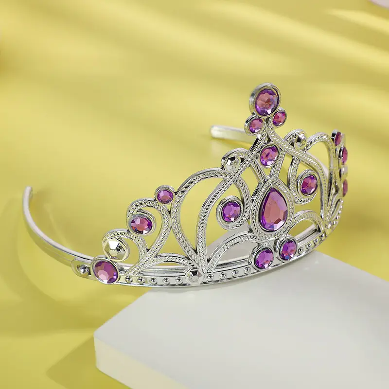 Elsa Princess Crown with Red Diamonds for Girls - Image 7