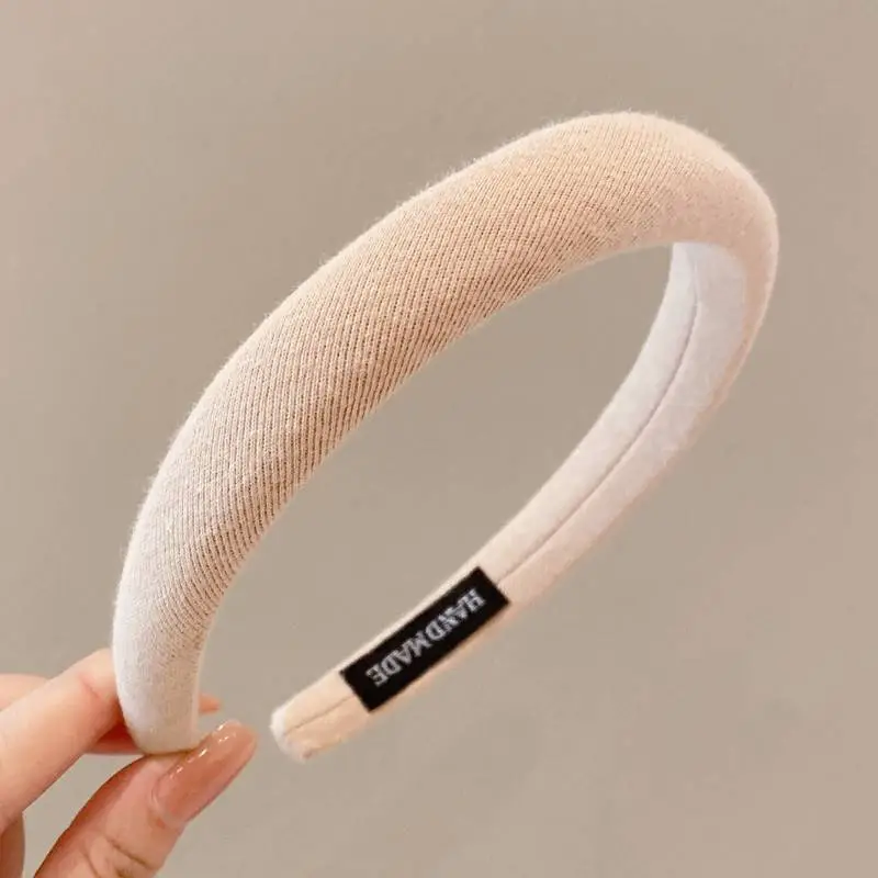 Satin Face Wash Headband Black High End Luxury Sponge Hair Accessory - Image 31