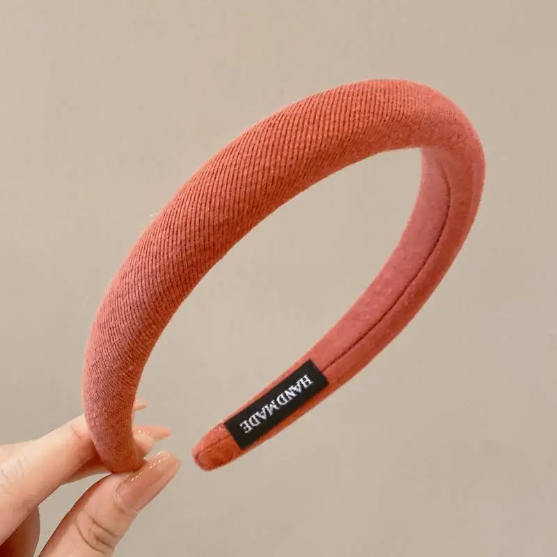 Satin Face Wash Headband Black High End Luxury Sponge Hair Accessory - Image 36