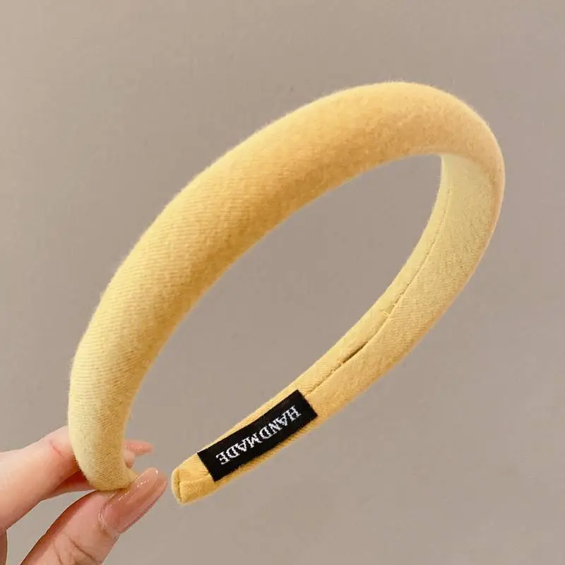 Satin Face Wash Headband Black High End Luxury Sponge Hair Accessory - Image 37