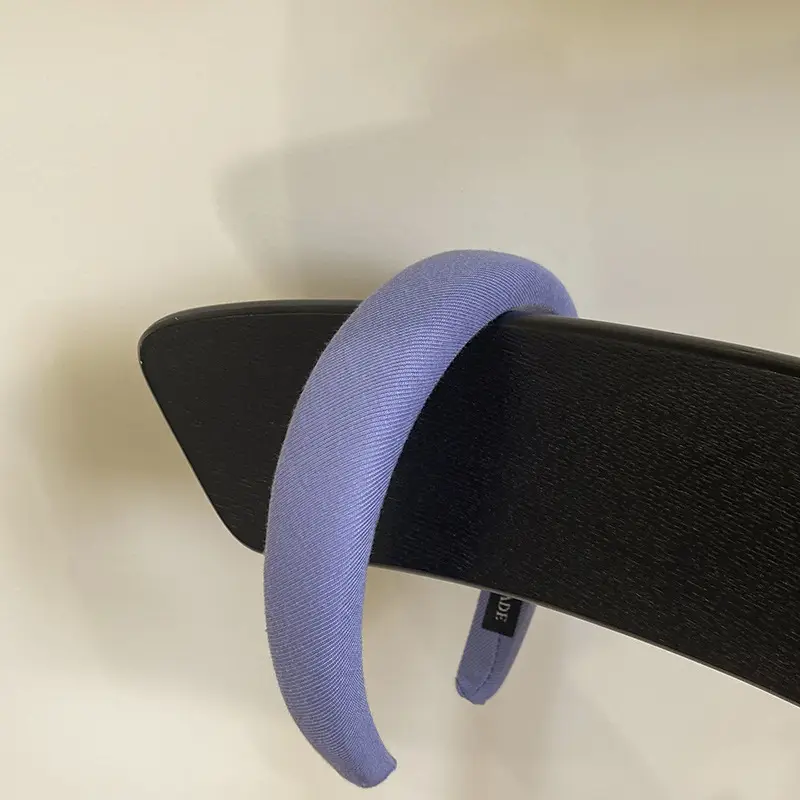 Satin Face Wash Headband Black High End Luxury Sponge Hair Accessory - Image 43