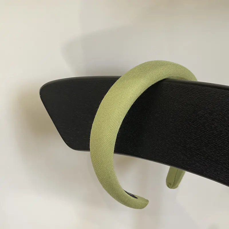 Satin Face Wash Headband Black High End Luxury Sponge Hair Accessory - Image 46
