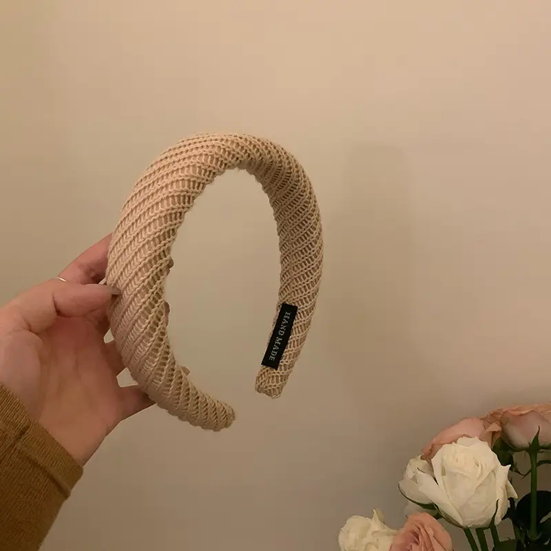 Satin Face Wash Headband Black High End Luxury Sponge Hair Accessory - Image 75