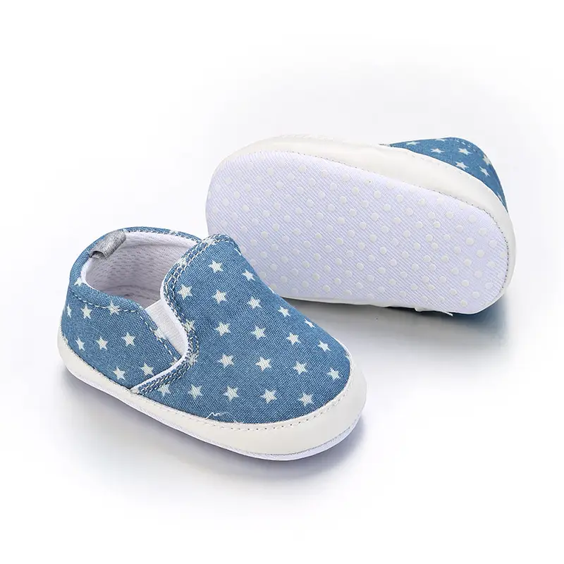 Blue Star Knitted Slip-on Shoes for Baby Toddlers 0-18mo