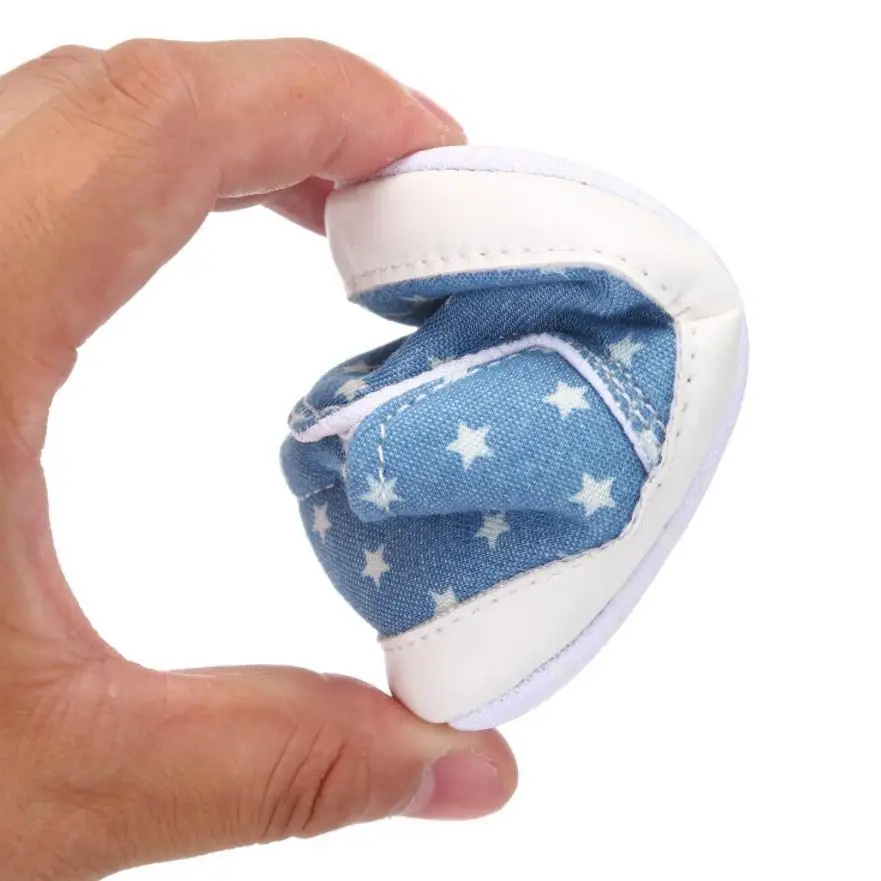 Blue Star Knitted Slip-on Shoes for Baby Toddlers 0-18mo
