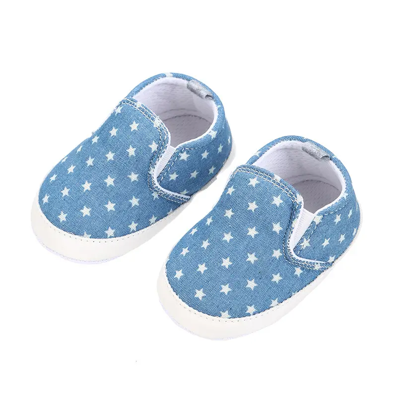 Blue Star Knitted Slip-on Shoes for Baby Toddlers 0-18mo