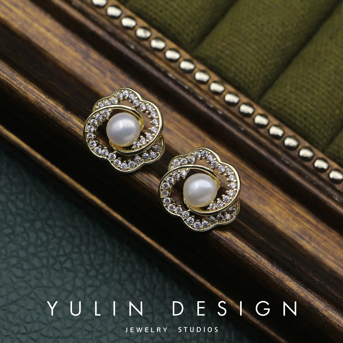 Japanese Korean Pearl Earrings Western Style Sterling Silver - Image 4