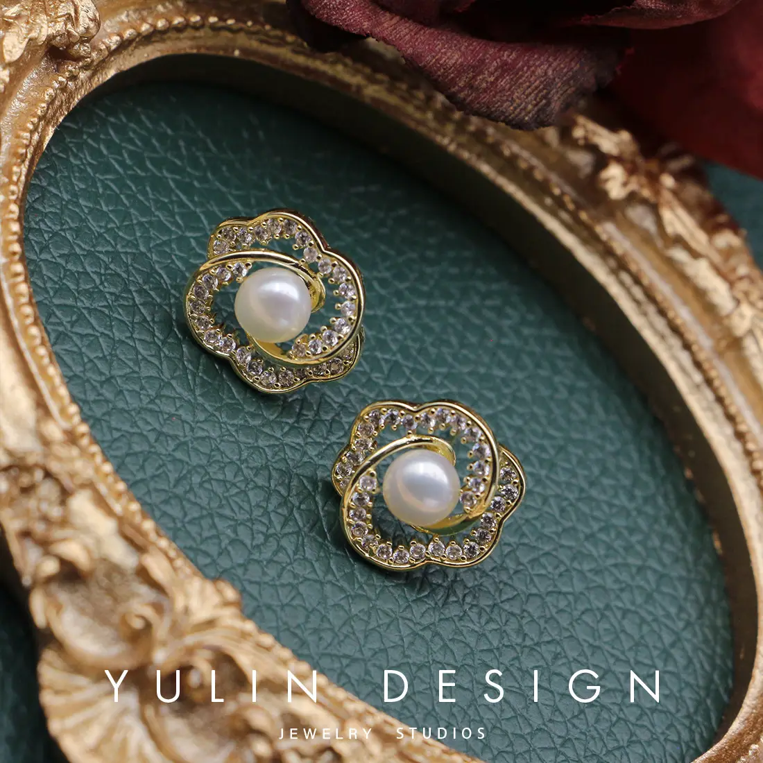 Japanese Korean Pearl Earrings Western Style Sterling Silver - Image 5