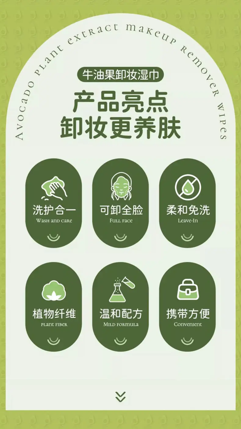 Avocado Makeup Remover Wipes 30 Pcs Single Pack — feature 7