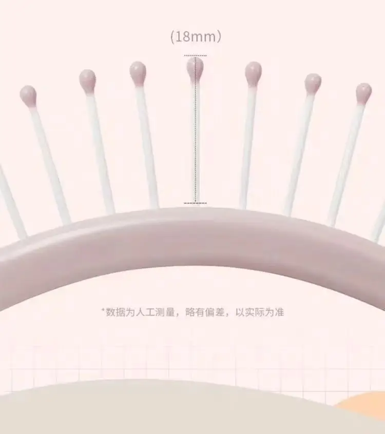 Sakura Pink Ribs Curved Hair Comb Heat Resistant — feature 10
