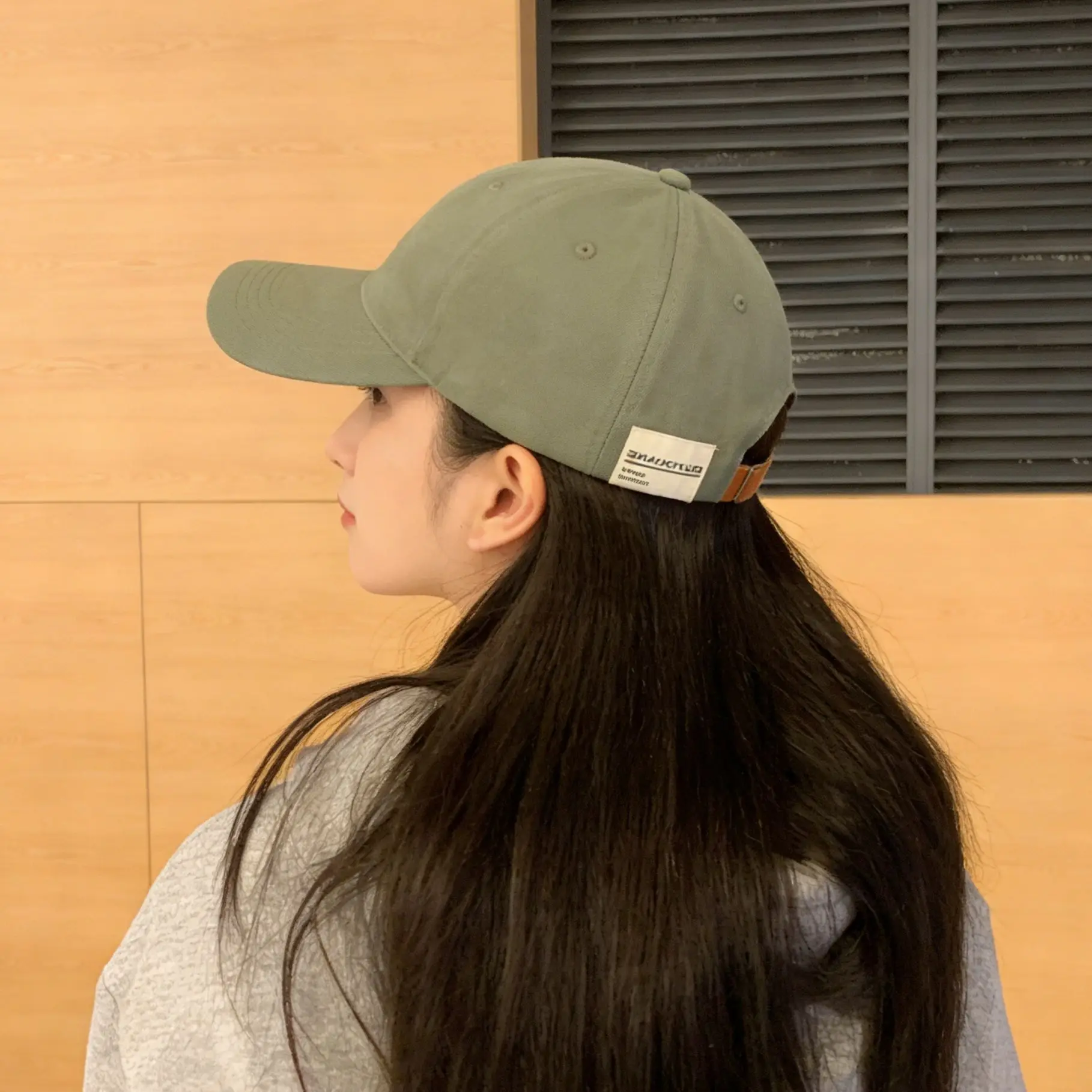 Women Green Cap 3.5oz Cotton Summer Hat - Image 6