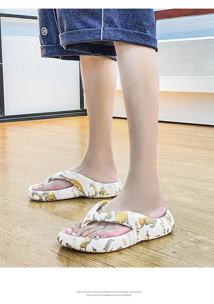 Flip flops men's fashionable outdoor slippers summer fashionable outdoor men's flip-flops personality Korean style soft bottom sandals beach shoes — feature 12
