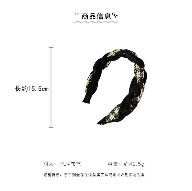 Vintage Twist Headband Women's Autumn Winter High Skull Top — feature 1