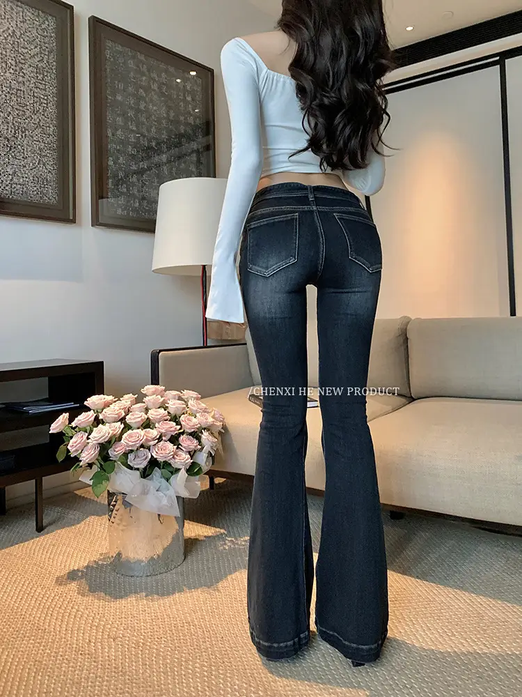 Dongdaemun Slim Fit Skinny Jeans Women Dark Blue — feature 8